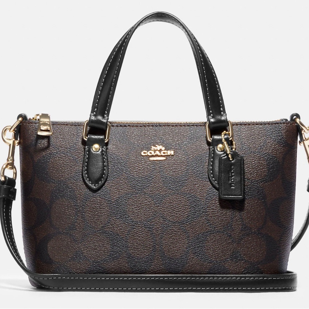 Coach mini crossbody leather